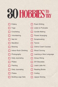 Start your Mid-Year Reset by trying out new hobbies 🏃‍♀️   It's time to end your lazy girl era. Get out of bed and explore new things. It is the time to make a habit out of your hobbies 🎀  💌 Aesthetically You Unusual Hobbies, Finding A Hobby, Hobbies For Women, Hobbies To Try, Productive Things To Do, Self Care Bullet Journal, Get Out Of Bed, Things To Do When Bored, Financial Life Hacks