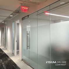 Textured Window Film | VISIUM® Decorative Films Hidden Doors In Walls, Law Office Design, Glass Partition Designs, Film Installation, Glass Panel Wall, Interior Design Exhibition, Glass Wall Systems, Frosted Glass Design, Frameless Glass Doors