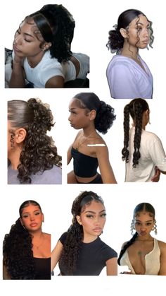 Hairstyles With Curled Hair, Perfect Curly Hair, Types Of Hair, Pretty Braided Hairstyles