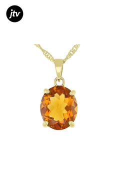 3.50ct Oval Madeira Citrine 18k Yellow Gold Over Sterling Silver Pendant With Chain. Measures Approximately 0.76"L x 0.39"W. 18" Singapore Chain With Lobster Claw Closure. Pendant With Chain, Sterling Silver Pendant, Lobster Claw, Sterling Silver Pendants, Citrine, Silver Pendant, Yellow Gold, Sterling Silver, Orange