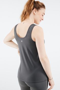 Mariel Maternity Tank Fabletics Mid-Grey female Activewear >> Womens >> Tops >> Tanks Knit regular Moisture-Wicking Scoop neck with A-line fit Click here to learn how we’re committed to keeping the earth in good shape. Gray Fitted Tank Activewear, Gray Scoop Neck Tank Top For Workout, Gray Athleisure Activewear For Everyday, Gray Stretch Activewear For Everyday, Everyday Gray Stretch Activewear, Female Activewear, Tall Leggings, Bra Size Charts, Eco Fashion