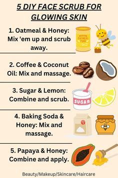 Baking Soda And Honey, Fall Bedroom Ideas, Diy Face Scrub, Winter Outfits Ideas, Beauty Hacks Skincare, Cozy Fall Bedroom, Allergy Remedies, Skin Care Wrinkles, Honey Oatmeal