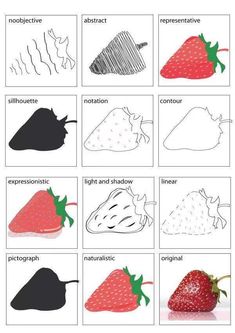 the different types of strawberries are shown