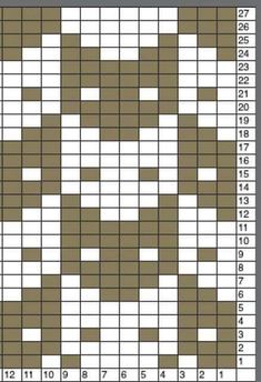 a cross stitch chart with the numbers and times for each item in it, as well as