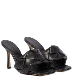 Bv Lido Leather Sandals - Bottega Veneta | Mytheresa Bottega Veneta Mules, Bottega Veneta Sandals, Bottega Veneta Shoes, Leather Slide Sandals, Designer Sandals, Leather Slides, Leather Mules, Mules Shoes, High Heel Sandals