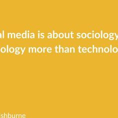 The technology is just a vehicle that allows us to communicate in ways that were never possible before. #walkwithpic #tomfishburne #socialmedia #psychology #technology #sociology Sociology, Psychology, Social Media, Technology