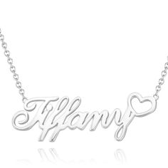 When it comes to name necklaces, name necklaces in NameNecklace official is your best choice. A wonderful way to make your name become a personalised and stylish as well as showing off your unique personality. Classic glossy design never goes out of style. "Carrie Style" stylish and classic. Custom name necklace have different chain length available 38+2+2+3cm, so it's perfect to wear alone or layered with other jewelry. The thickness of the pendant is 1mm( 0.04inches). There is always a suitabl Trendy Personalized Silver Necklaces, Trendy Silver Necklaces For Personalized Gifts, Trendy Silver Necklace For Personalized Gift, Custom Name Silver Charm Necklaces, Personalized Sterling Silver Trendy Necklace, Trendy Silver Charm Necklaces With Custom Name, Trendy Personalized Sterling Silver Necklace, Trendy Personalized Sterling Silver Name Necklace, Trendy Silver Name Necklace For Gift