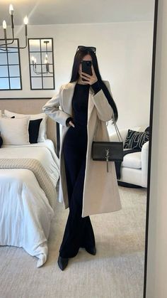 Chique Outfit, Classy Winter Outfits, Classic Style Outfits, Winter Fashion Outfits Casual, Hairstyles For Medium Length Hair, Classy Work Outfits, Looks Black, Stylish Work Outfits