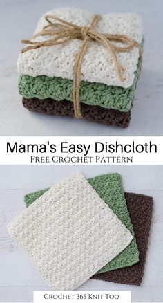 Easy Crochet Dishcloth, Crochet Washcloth Free Pattern, Crochet Washcloth Free, Crochet Dish Cloth Free Pattern, Dishcloth Patterns Free, Crochet Washcloth Pattern, Washcloth Pattern