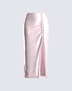 Pink Satin Midi Skirt, Pink Maxi Skirt, Church Fits, Future Of Fashion, Pretty Babe, Welcome To The Future, Satin Midi Skirt, No Waste, Satin Skirt