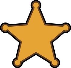 a gold star on a white background