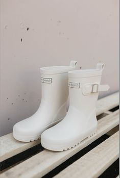 Experience endless fun in any weather with our Forever French rain boots! Designed for children shoe size 5-12, these cream boots provide the perfect splash of style and protection on rainy days. Perfect for boys or girls, little ones will love playing in the rain with these fun and functional boots! * Boots are made to have a loose fit SIZE DOWN if between sizes* Playing In The Rain, Cute Rain Boots, Boots Cream, Cream Boots, Baby Luna, Diaper Bag Accessories, French Baby, Newborn Gown, Pajama Romper