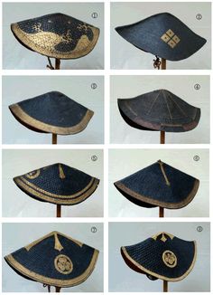 Jingasa Jingasa Hat, Samurai Hat, Japanese Hat, Armor Clothing, Ancient Japan, Historical Armor, Japanese Warrior, Samurai Armor, Japan Culture