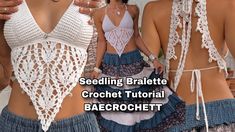 Crochet Pdf Pattern, Knit Bralette, Crochet Swimwear Pattern, Bikinis Crochet, Bralette Pattern, Crochet Tank Tops, Crochet Case, Crochet Bralette