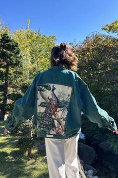 Upcycled jacket Peacock (XL) | frankie-shop