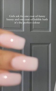 Funny Bunny Opi Black Women, Best Nails For Black Dress, Builder Gel Manicure Ideas, Bubble Bath French Nails, Mani Pedi Colors, Funny Bunny Nail Color, Bubble Bath Nails With Design, Funny Bunny Bubble Bath Nails, Bubble Bath And Funny Bunny Opi