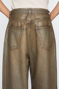 <div>Acne Studios mid blue jeans are cut to a super baggy fit with a mid-waist, super wide leg and long length. The 2023 jeans are crafted from non-stretch denim made of cotton, detailed with coated finish throughout.</div> 2024 Denim, Mud Jeans, 2023 Jeans, Tyler The Creator Outfits, Denim Washes, Baggy Fit Jeans, Coated Denim, Suit Jacket Dress, Denim T Shirt