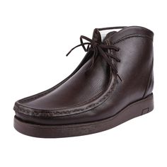 Made Up Of Handmade High Quality Genuine Leather With Leather Lining Provides Long Lasting Durability. Premium Rubber Sole For Safest Grip And No Compromise In Grip Safety Assurance. Make An Impression As You Complement Your Attire With This Pair Of Moc Toe Men Lace Up Dress Boots. Best Choice If You Are Going In Parties, Weddings, Events, Occasions, Wear It And Grab As Much Compliments As You Can. Care Instructions : Polish Your Shoe With Wax Or Standard Polish. Use Shoe Bags To Prevent From St Mens Leather Chukka Boots, Rubber Sole Boots, Chukka Shoes, Clarks Desert Boot, Suede Chukka Boots, Suede Chukkas, Leather Chukka Boots, Chukka Boots Men, Lace Up Dress