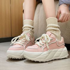 modname=ckeditorupdate.23.07 Pink Platform Sneakers, Fashion Tennis Shoes, White Platform Sneakers, Pink Platform, Women's Casual Shoes, Pink Platforms, Shoes For Girls, Womens Chunky Heels, White Platform