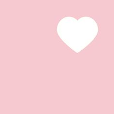 a white heart on a pink background