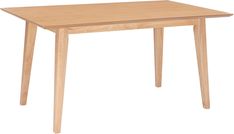 a small wooden table with two legs and a square top on an isolated white background