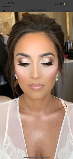 Wedding Eyes, Wedding Eye Makeup, Glam Wedding Makeup, Bridesmaid Hair Makeup, Bridal Makeup Natural, Wedding Day Makeup, Makijaż Smokey Eye, Wedding Makeup Looks, Braut Make-up