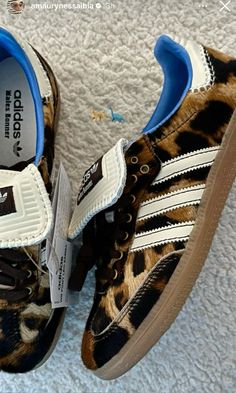 wales bonner shoes Whales Bonner Adidas, Bianca Core, Leopard Print Adidas, Cheetah Shoes, Adidas X Wales Bonner, Leopard Shoes, Wales Bonner, Adidas Girl, Futuristic Fashion