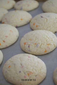 freshly baked cookies on a baking sheet ready to be baked in the oven or used as an appetizer