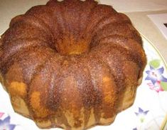 a bundt cake sitting on top of a plate