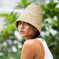 Napa High-crown Straw Hat is created from a classic silhouette, with timeless charm. It’s created with just the right amount of personality. This statement-maker hat is handwoven from natural seagrass straw, and features a 100% cotton sweatband - the whole piece is entirely made of plant-based materials. Napa has a high-crown silhouette that helps provide ample room to cool down the sun’s harsh heat.Composition: 100% Natural StrawHeight: around 7.5 inchesTop Crown’s Diameter: around 5 inchesSlip Eco-friendly Straw Panama Hat In Natural Color, Eco-friendly Natural Toquilla Straw Panama Hat, Eco-friendly Woven Brimmed Straw Hat, Eco-friendly Brimmed Panama Hat In Toquilla Straw, Crown Silhouette, Eco-friendly Handwoven Straw Beach Hat, Ethical Fashion Brands, April Birthstone Jewelry, March Birthstone Jewelry