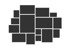 an abstract black and white background consisting of squares, rectangles and rectangles