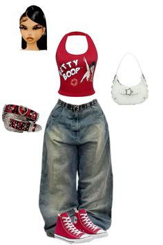 #streetwear #streetstyle #outfitoftheday #outfits #inspofashion #y2k #y2kaesthetic Cute Everyday Outfits Y2k, Fashion Inspo Outfits Baggy, School Birthday Outfit Ideas, U2k Outfits, 90s Outfits Streetwear, 2000s Fashion Outfits Black Women Y2k, Rich Y2k Outfits, Yk2 Streetwear, Early Fashion 2000s Outfits