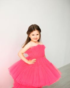 Ruffle Neon Pink Girl tulle dress Baby dress First Birthday outfit Blush dress Photoshoot girl dress Toddler party dress Fancy dress girl Dress with train toddler Maxi puffy girl dress with train Princess flower girl dress If your little girl is having a birthday or invited to a party, this puffy tulle dress with cotton lining is simply essential. With this special occasion dress girls will be little fairies at any wedding, anniversary or birthday event. Neon Ruffle dress special design has been created for making your girl look really tender and awesome. ➡️To see other girl dresses https://www.etsy.com/shop/LilsBrand?ref=seller-platform-mcnav§ion_id=34367253 Size: from 12 monthes to 14 sizes. You can also can send me chest and waist measurements. Material: perfect quality tulle, cotton li Dress Photoshoot, Toddler Party Dress, Dress With Train, Blush Dress, Princess Flower, First Birthday Outfit, Tulle Dress, Birthday Outfit, Girl Dress