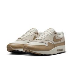 Experience maximum comfort and style with the Men's Nike Air Max 1 Ess "Phantom Khaki". With its iconic air cushioning technology and sleek khaki design, these shoes are perfect for any casual or athletic occasion. Step up your shoe game and feel the benefits of this top-quality footwear. More Details Color: Khaki Light Brown Black Style: FZ5808-001 Men Work Outfits, Leader Of The Pack, Tom Ford Eyewear, Air Max Shoes, Nike Shoes Air Max, On Clouds, Nike Air Max 1, Mens Nike Air, Nike Acg