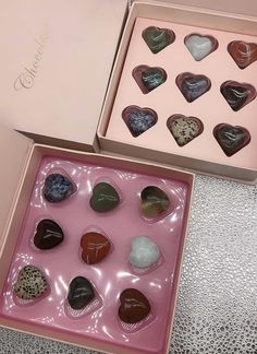 Crystal Heart Box, Chocolate Boxes, Crystal Box, Pretty Rocks, Dalmatian Jasper, Heart Box, Dream Gift, Party Treats, Blue Apatite