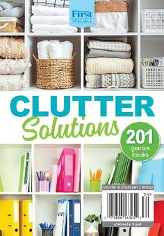 Clutter Solutions - 201 Genius Hacks Magazine (Digital) Kitchen Clutter Solutions, Organize Kitchen Countertops, Closet Organization Solutions, Organizing House, Clearing Out Clutter, Bathroom Organization Hacks, Clutter Solutions, Tips For Organizing, Declutter And Organize