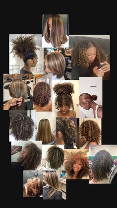 #hair #curlyhairideas #aesthetic #haircolorbalayage Mixed Curly Hair, Cute Hair Colors, Quick Natural Hair Styles, Colored Curly Hair, Dyed Natural Hair, Hair 2024