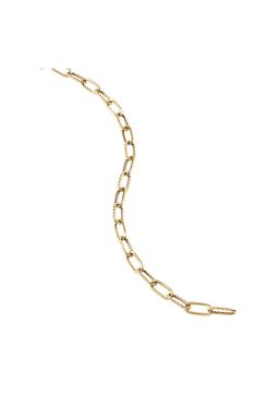 18-karat gold. Lobster clasp closure. Bracelet, 4mm. Made in Italy. Timeless Gold Bracelet With Oval Link Box Chain, Timeless Oval Link Box Chain Bracelet, Timeless Oval Link Chain Bracelet With Box Chain, Luxury Yellow Gold Diamond Bracelet With Cable Chain, Luxury Figaro Chain Bracelet With Oval Link, Luxury Oval Link Chain Bracelet With Figaro Chain, Luxury Yellow Gold Figaro Chain Bracelet, Luxury Yellow Gold Chain Bracelet With Box Chain, Luxury Chain Bracelet With Rectangular Cable Chain Links