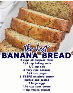 the best banana bread recipe with instructions