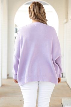 This top is truly magically perfect! The lavender color and super comfy material is just that you need in your new favorite sweater! The stretchy, figure flattering fit is great for all day wear! The bubble sleeves are so chic! Pair this sweater with some skinnies or shorts for a classic chic look! 60% Cotton, 40% Acrylic The Bubble, Chic Look, Favorite Sweater, Classic Chic, Lavender Color, Model Fits, Lavender, Size 12, How To Wear