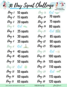 the 30 day squat challenge for women