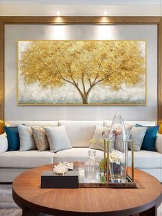 PRICES MAY VARY. ❤【SIZE OF LARGE TREE WALL ART】: overall size:20x40inch x1pc(50x100cmx1),Total 1pc a set;Color:Golden. ❤【PROFESSIONAL ORIGINAL ART DESIGN】: Each Abstract Art is designed by Mingdian Art. All our pictures are unique for you.Custom size and design are welcome. ❤【ENVIRONMENTAL FRIENDLY MATERIAL】. We assure you that our modern canvas wall art is poison-free and odor-free performance,will last for years and look as stunning as it did on day one. ❤【UNIQUE WALL DECORATION WITH TOP QUALI Wall Art Gold Leaf, Gold Tree Of Life, Gold Abstract Painting, Grand Art Mural, Modern Oil Painting, Tree Wall Decor, Modern Wall Art Canvas, Gold Tree, Modern Canvas Art