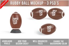 Rugby Ball Mockup PSD Rugby Ball, Pixel Design, Mockup Templates, Get It Now