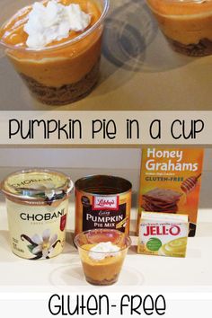 pumpkin pie in a cup recipe with ingredients to make it