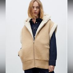 Reposhing This Item I Purchased From @Aanchalj01. Loved It, But Ready To Rotate For Something New. Questions? Leave A Comment Below! Sherpa Vest, Zara Jackets, Zara, Jackets & Coats, Jackets For Women, Women Shopping, Color