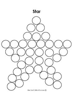 the star is made up of circles