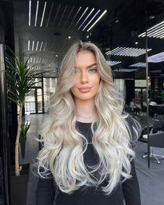 20 Inch Hair Extensions, Bleach Blonde Hair, Cute Hair Colors, Dyed Hair Inspiration, Hair Appointment, Bleach Blonde, Hot Hair Styles