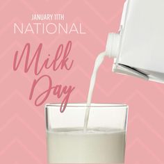 11 January: National Milk Day Not to be confused with World Milk Day on June 1, National Milk Day falls on January 11 to observe the very first time milk was delivered to homes inside sterilized glass bottles, in 1878. For National Milk Day, we invite you to join us in celebrating the oldest and arguably the most natural food for all the mammals of the world — milk. [sourced from: http://nationaltoday.com]