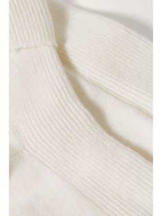 JOHNSTONS OF ELGIN Ribbed cashmere-blend socks Cream Ribbed Winter Socks, Cream Ribbed Socks For Winter, Cozy Winter Socks With Ribbed Cuffs, White Ribbed Winter Socks, Cozy Ribbed Winter Socks, Fall Shopping, Net A Porter, Women Collection, Luxury Design