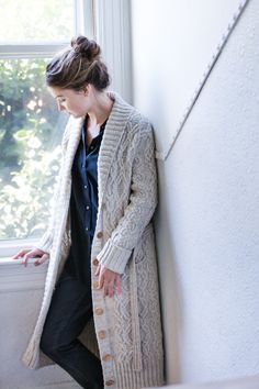 Aspen Cardigan | Knitting Pattern by Michele Wang Knitted Coats, Brooklyn Tweed, Knit Ideas, Cable Knitting, Crochet Inspo, Coat Patterns, Knitted Coat, Women's Sweaters, Fashion Story